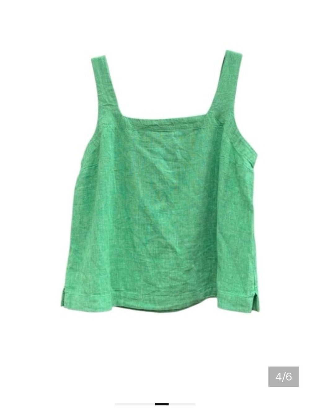 Linen Blend Tank Top - Picture 3 of 6